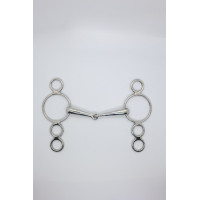 Mors Pessoa 3 anéis 18 mm Harcour Inox Cinzento