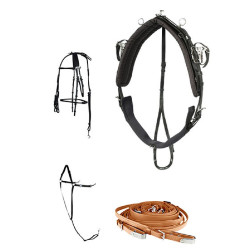 ARNÊS DE CORRIDA QH PRO COMPLETO SINTÉTICO