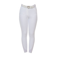 Calças mulher slim fit Equestro Ridertechnology costuras termo-seladas