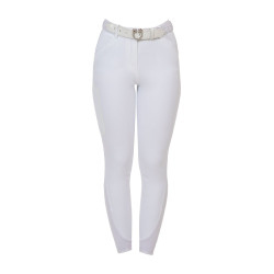 Calças mulher slim fit Equestro Ridertechnology costuras termo-seladas