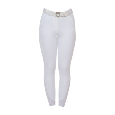 Calças mulher slim fit Equestro Ridertechnology costuras termo-seladas
