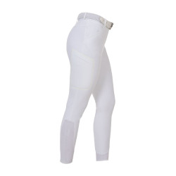 Calças mulher slim fit Equestro Ridertechnology costuras termo-seladas