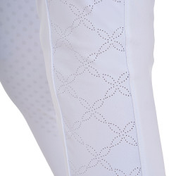 Leggings infantil com decorações perfuradas