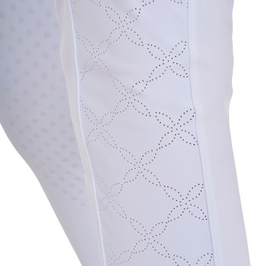 Leggings infantil com decorações perfuradas