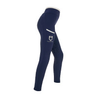 Leggings infantil com decorações perfuradas Blazer marinho / branco Azul-marinho