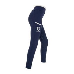 Leggings infantil com decorações perfuradas Blazer marinho / branco Azul-marinho