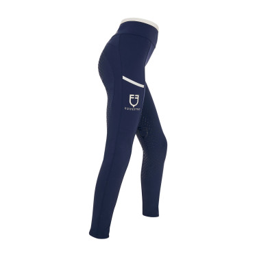 Leggings infantil com decorações perfuradas Blazer marinho / branco Azul-marinho