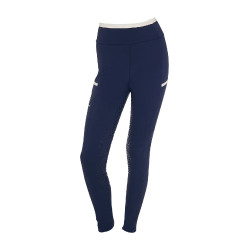 Leggings infantil com decorações perfuradas Blazer marinho / branco Azul-marinho
