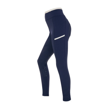 Leggings infantil com decorações perfuradas Blazer marinho / branco Azul-marinho
