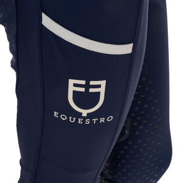 Leggings infantil com decorações perfuradas Blazer marinho / branco Azul-marinho