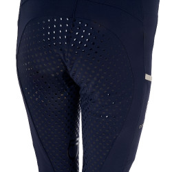 Leggings infantil com decorações perfuradas Blazer marinho / branco Azul-marinho