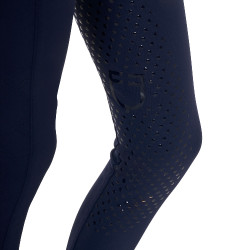 Leggings infantil com decorações perfuradas Blazer marinho / branco Azul-marinho