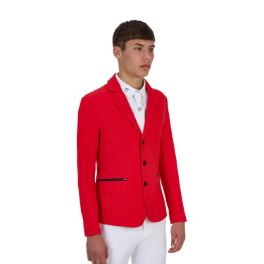 Casaco de concurso masculino Equestro Ridertechnology costuras seladas a quente