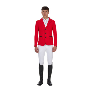 Casaco de concurso masculino Equestro Ridertechnology costuras seladas a quente