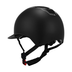 Capacete com brilhos e pala larga homologação EN 1384-2023