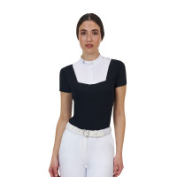 Polo de concurso feminino Equestro Ridertechnology manga curta