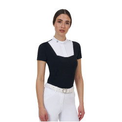 Polo de concurso feminino Equestro Ridertechnology manga curta