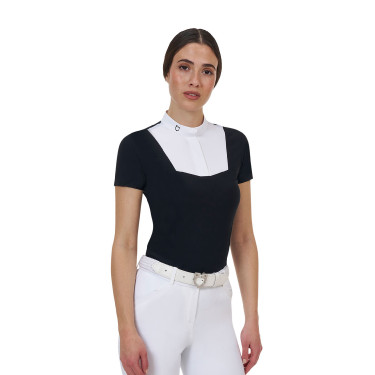 Polo de concurso feminino Equestro Ridertechnology manga curta