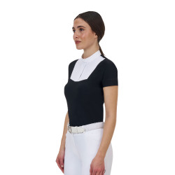 Polo de concurso feminino Equestro Ridertechnology manga curta