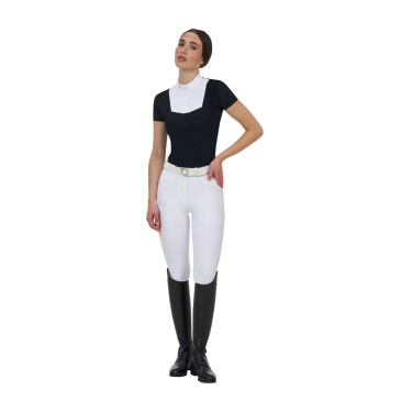 Polo de concurso feminino Equestro Ridertechnology manga curta