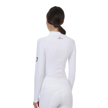 Camiseta térmica feminina Equestro Ridertechnology de manga comprida