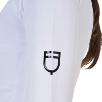 Camiseta térmica feminina Equestro Ridertechnology de manga comprida
