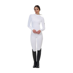 Camiseta térmica feminina Equestro Ridertechnology de manga comprida
