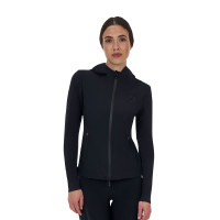Moletom técnico feminino Equestro Ridertechnology com capuz