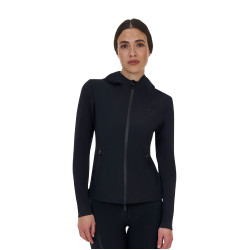 Moletom técnico feminino Equestro Ridertechnology com capuz