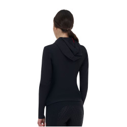 Moletom técnico feminino Equestro Ridertechnology com capuz
