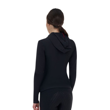 Moletom técnico feminino Equestro Ridertechnology com capuz