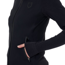 Moletom técnico feminino Equestro Ridertechnology com capuz