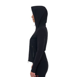 Moletom técnico feminino Equestro Ridertechnology com capuz