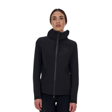 Casaco softshell feminino Equestro Ridertechnology impermeável com zíper