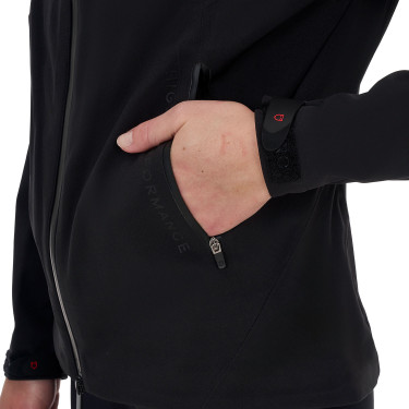 Casaco softshell feminino Equestro Ridertechnology impermeável com zíper