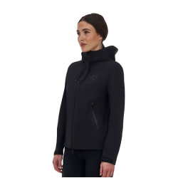 Casaco softshell feminino Equestro Ridertechnology impermeável com zíper