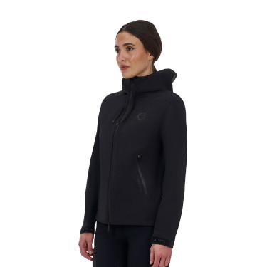 Casaco softshell feminino Equestro Ridertechnology impermeável com zíper