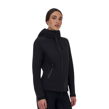 Casaco softshell feminino Equestro Ridertechnology impermeável com zíper
