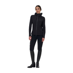 Casaco softshell feminino Equestro Ridertechnology impermeável com zíper