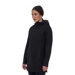 Casaco softshell feminino Equestro Ridertechnology impermeável longo