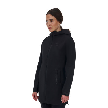 Casaco softshell feminino Equestro Ridertechnology impermeável longo