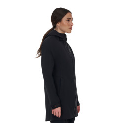 Casaco softshell feminino Equestro Ridertechnology impermeável longo