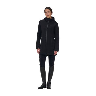 Casaco softshell feminino Equestro Ridertechnology impermeável longo
