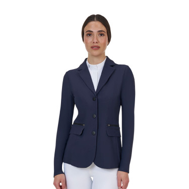 Casaco de competição feminino Equestro Ridertechnology com costuras seladas a quente