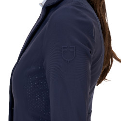 Casaco de competição feminino Equestro Ridertechnology com costuras seladas a quente