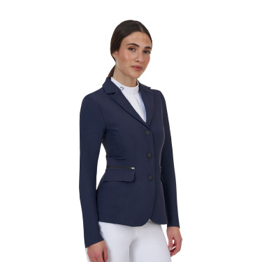 Casaco de competição feminino Equestro Ridertechnology com costuras seladas a quente