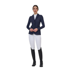 Casaco de competição feminino Equestro Ridertechnology com costuras seladas a quente
