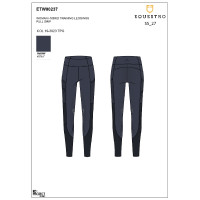 Leggings feminino full grip com inserções perfuradas Blazer marinho Azul-marinho