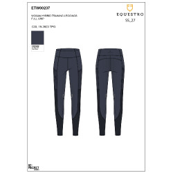 Leggings feminino full grip com inserções perfuradas Blazer marinho Azul-marinho