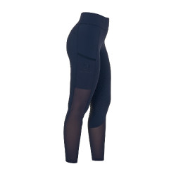 Leggings feminino full grip com inserções perfuradas Blazer marinho Azul-marinho
